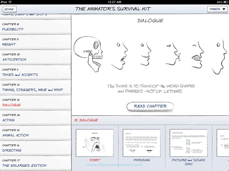 The Animator's Survival Kit iPad App | All About Animation